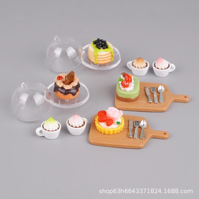 Dollhouse Simulation Miniature Food Play Tray Coffee Cake Model Accessories Dollhouse Play Toys
Dollhouse Simulation Miniature Food Play Tray Coffee Cake Model Accessories Dollhouse Play Toys