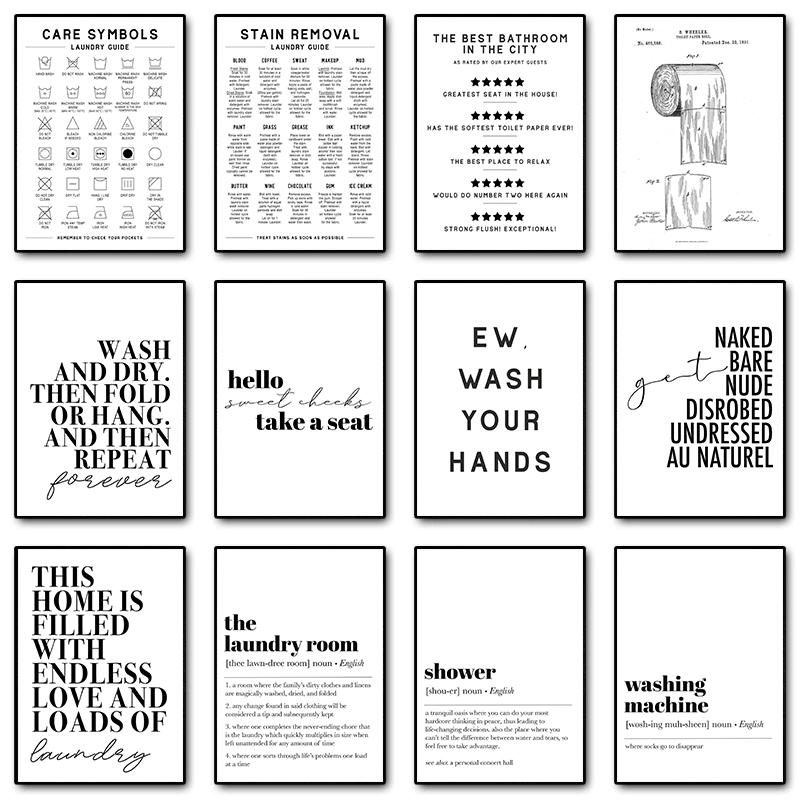 Laundry Room Care Symbols Stain Removal Guide Wall Art Poster Prints Canvas Painting for Funny Bathroom Washroom Quotes Decor 21cm×30cm NoFrame
Laundry Room Care Symbols Stain Removal Guide Wall Art Poster Prints Canvas Painting for Funny Bathroom Washroom Quotes Decor 21cm×30cm NoFrame