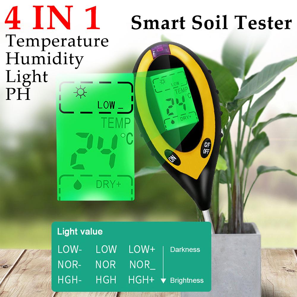 4 IN 1 Soil PH and Humidity Tester Nutrient Water Tester High Precision Household Gardening Flower Grass Fertility Meter
4 IN 1 Soil PH and Humidity Tester Nutrient Water Tester High Precision Household Gardening Flower Grass Fertility Meter