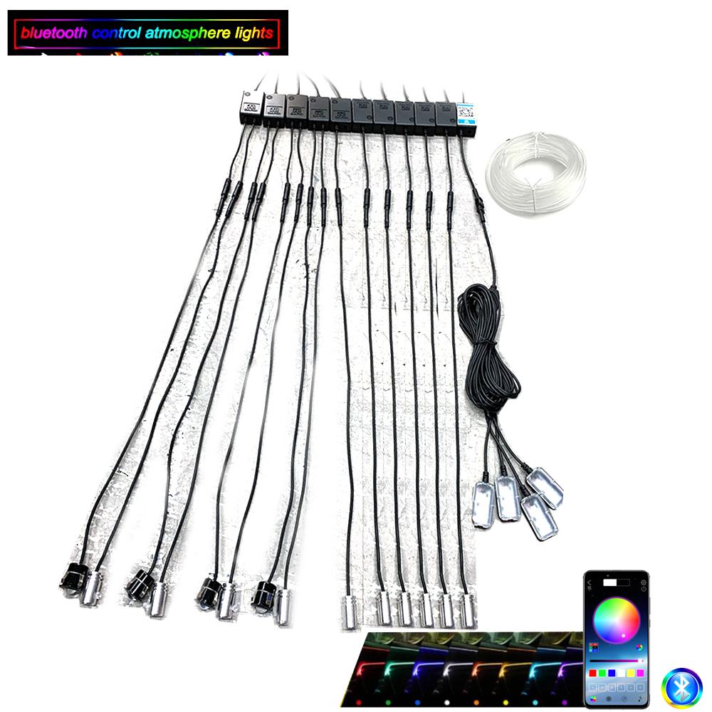 In 14 NO Threading Ambient Light Car Atmosphere Light Lamp APP Control with footlight
In 14 NO Threading Ambient Light Car Atmosphere Light Lamp APP Control with footlight