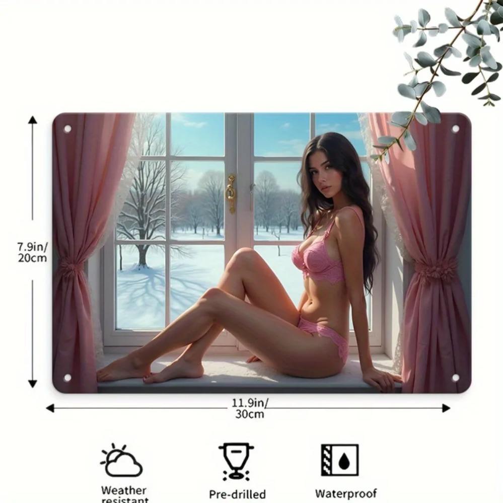DORA Tin Sign Vintage Iron Metal Wall Art Bikini Girl On Sill Waterproof Home Garden Decor 20x30cm(7.8x11.8inch)
DORA Tin Sign Vintage Iron Metal Wall Art Bikini Girl On Sill Waterproof Home Garden Decor 20x30cm(7.8x11.8inch)