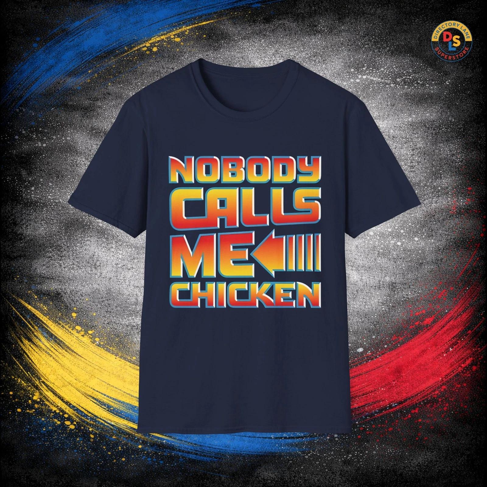 Nobody Calls Me Chicken T-Shirt Back to the Future Movie Unisex Softstyle Tee S
Nobody Calls Me Chicken T-Shirt Back to the Future Movie Unisex Softstyle Tee S