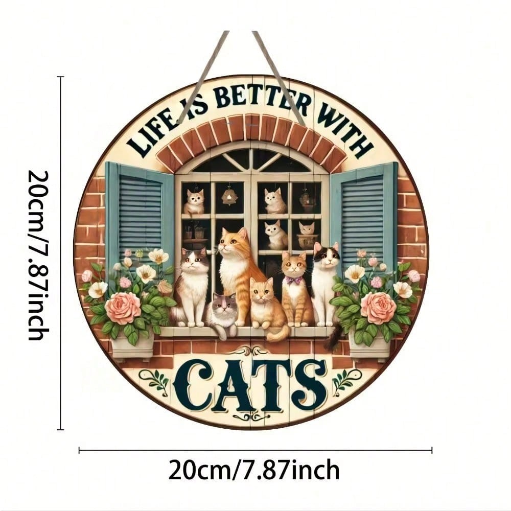 Vintage Life is Better with Cats Metal Tin Sign Home Wall Decor 20x20 різнокольоровий
Vintage Life is Better with Cats Metal Tin Sign Home Wall Decor 20x20 різнокольоровий