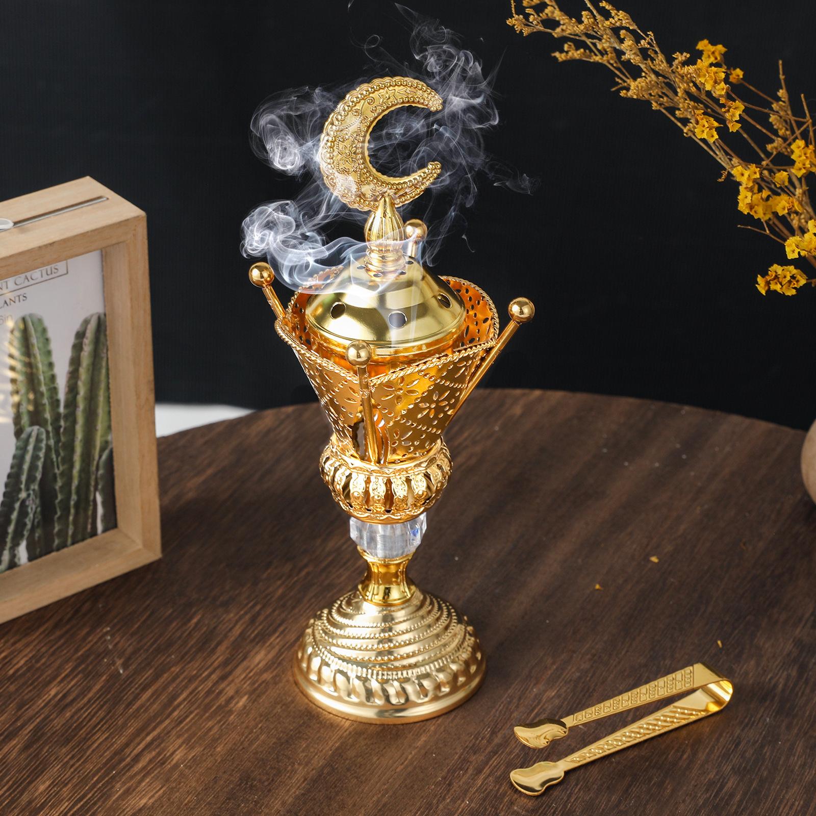 Ближневосточная золотая угольная курильница Железное искусство Арабская гостиная Декорации Ремесла Вставка для благовоний Подсвечник
Ближневосточная золотая угольная курильница Железное искусство Арабская гостиная Декорации Ремесла Вставка для благовоний Подсвечник