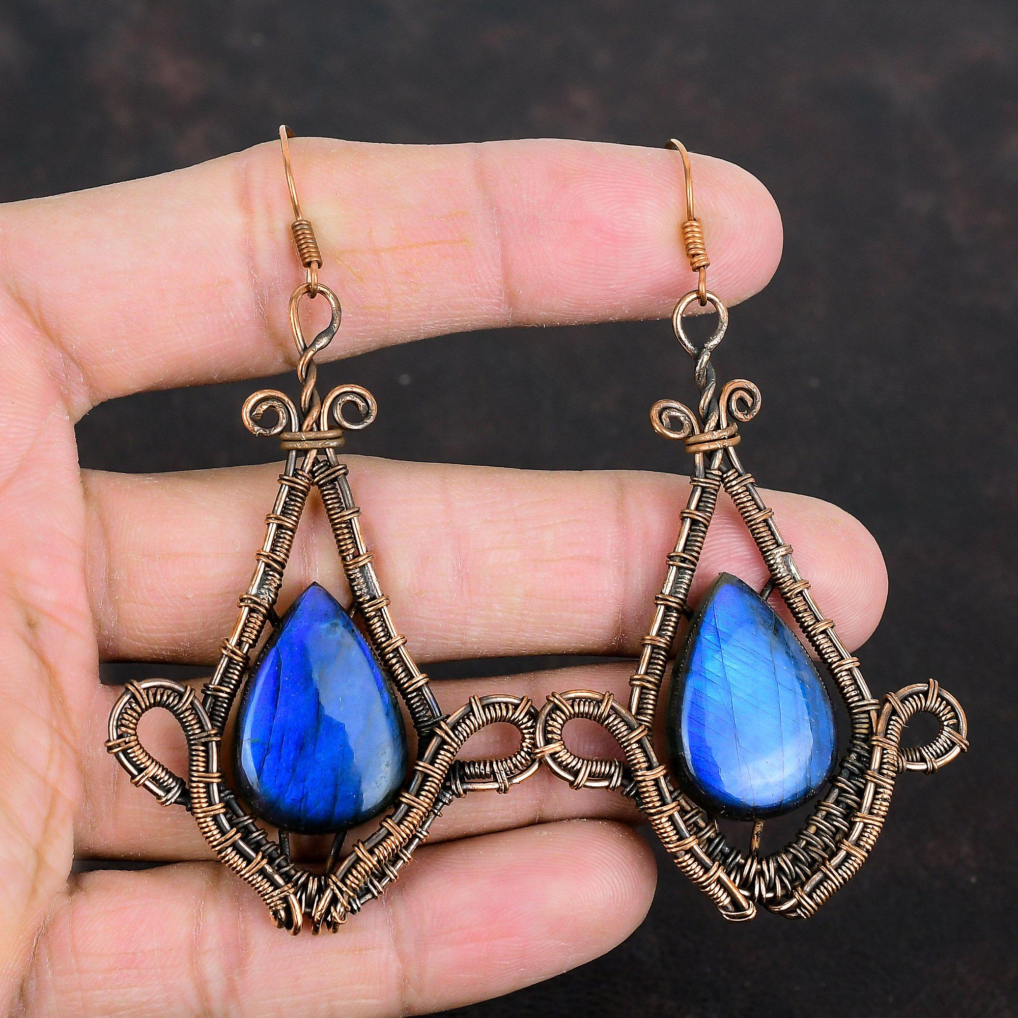 Labradorite Earring Copper Wire Wrapped Gemstone Jewelry Birthstone Earring Handmade Earring Copper Earring Gifts For Her Wire Wrap Earrings
Labradorite Earring Copper Wire Wrapped Gemstone Jewelry Birthstone Earring Handmade Earring Copper Earring Gifts For Her Wire Wrap Earrings