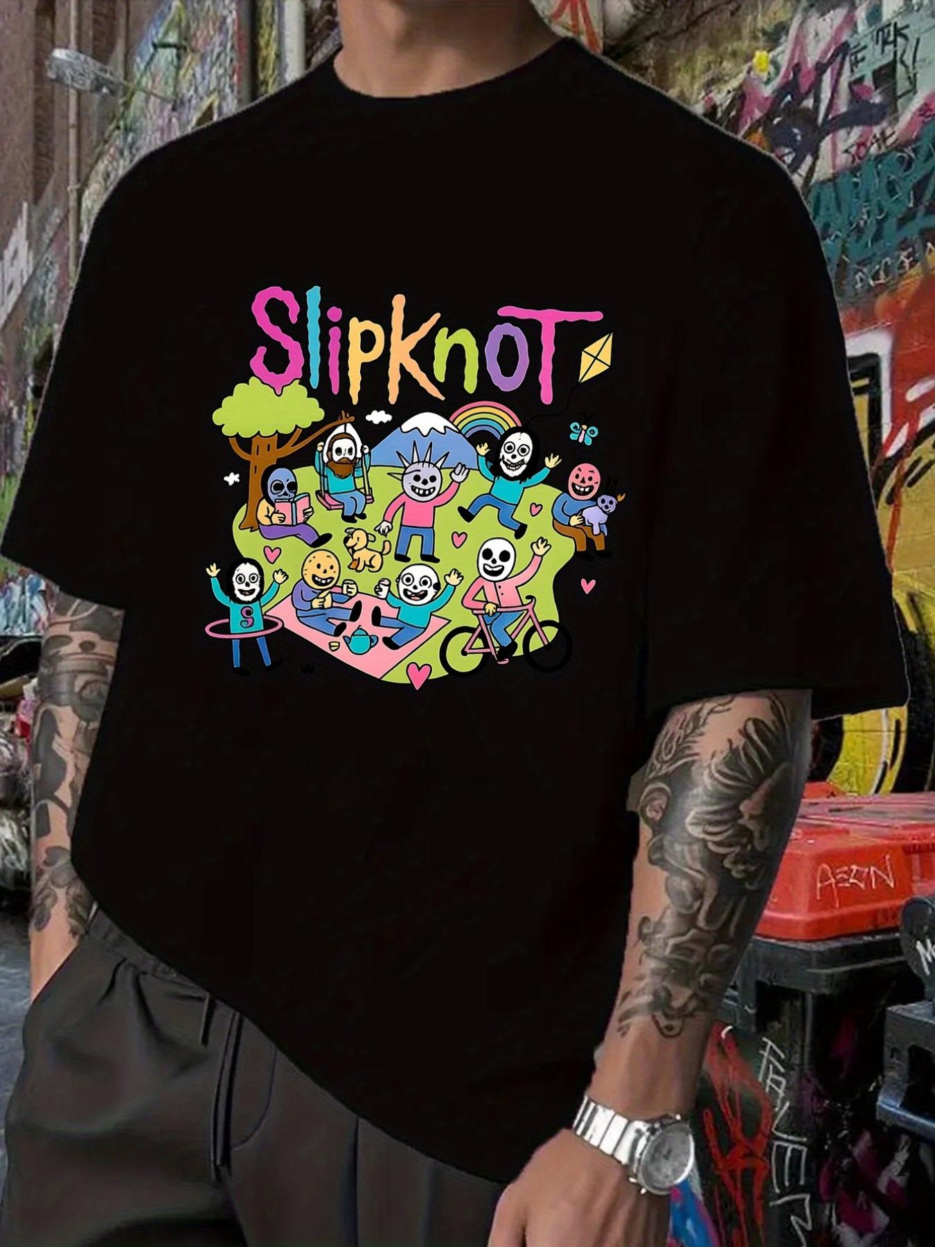 Slipknot Band Graphic T-shirt - Black Heavyweight Tee with Official Puppet Characters - Hard Rock Heavy Metal Merchandise for Concerts XXL
Slipknot Band Graphic T-shirt - Black Heavyweight Tee with Official Puppet Characters - Hard Rock Heavy Metal Merchandise for Concerts XXL