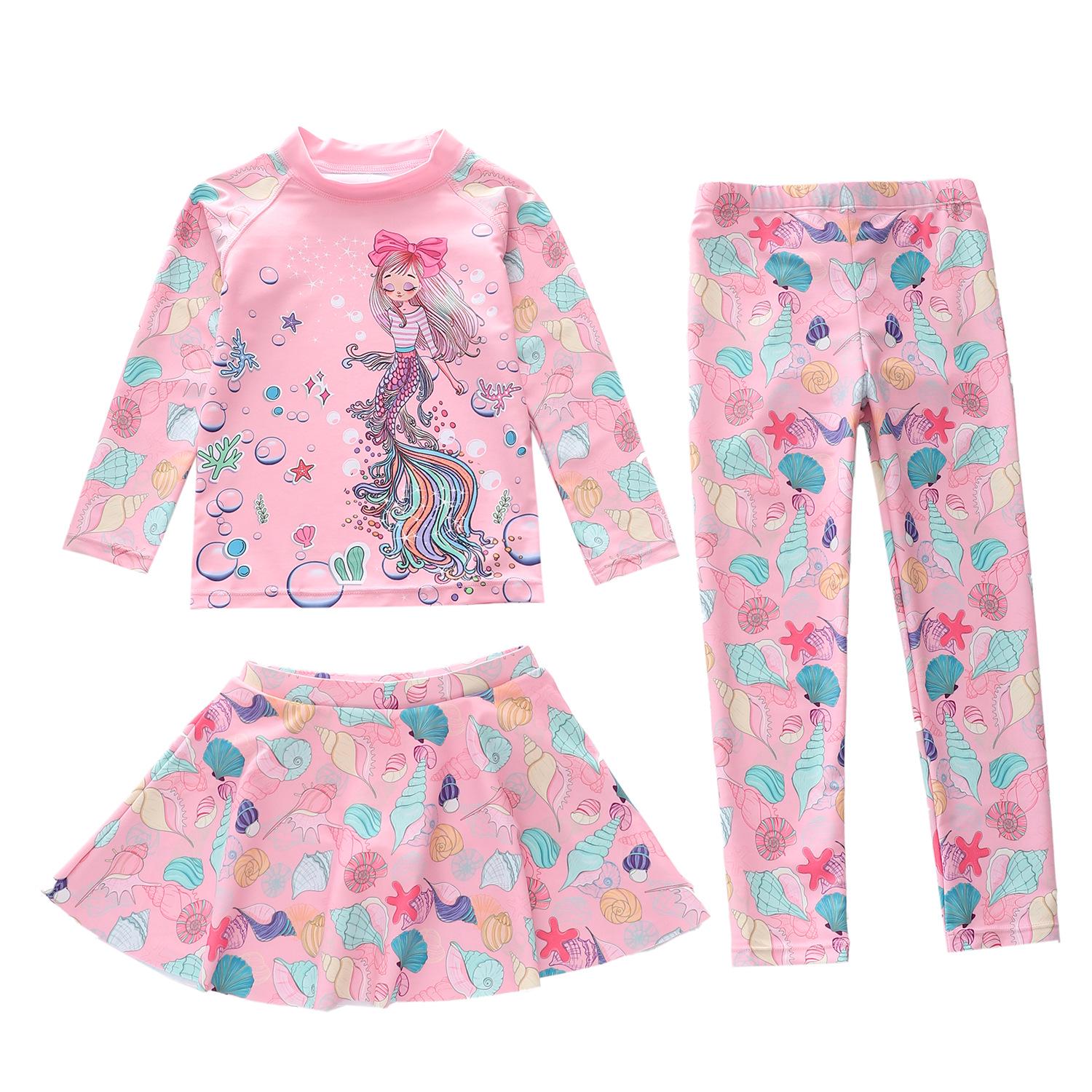 Girls Two-Piece Sun Protection Swimsuit - Long Sleeve, Long Pants, Available in Sizes S, M, L XL (100-110cm, 32-39kg)
Girls Two-Piece Sun Protection Swimsuit - Long Sleeve, Long Pants, Available in Sizes S, M, L XL (100-110cm, 32-39kg)