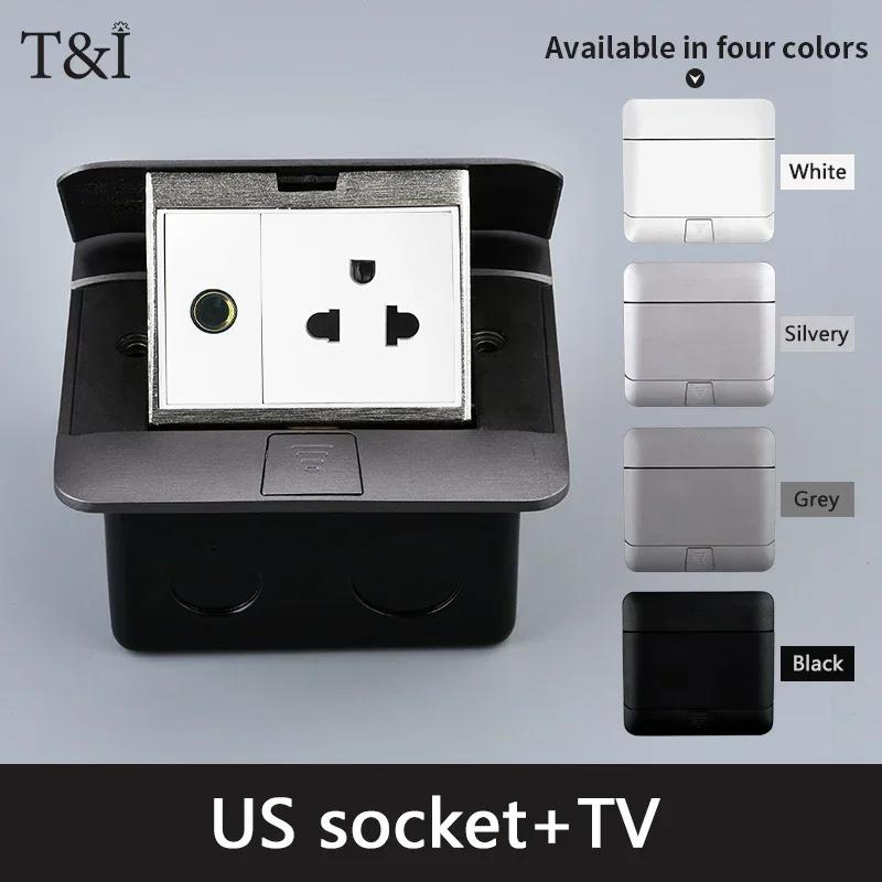EU Standard Floor Socket Outlet Waterproof-USB/EUR/Universal/FR Kitchen Floor Indoor Waterproof Gold Hidden Computer Plug Socket US-socket-TV&220V сірий
EU Standard Floor Socket Outlet Waterproof-USB/EUR/Universal/FR Kitchen Floor Indoor Waterproof Gold Hidden Computer Plug Socket US-socket-TV&220V сірий