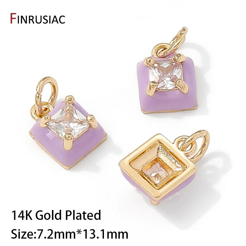 14K Gold Plated Enamel Square Pendant For Jewelry Making,Brass Zircon Geometric Charms Pendants,DIY Jewelry Making Accessories 2 pieces
14K Gold Plated Enamel Square Pendant For Jewelry Making,Brass Zircon Geometric Charms Pendants,DIY Jewelry Making Accessories 2 pieces