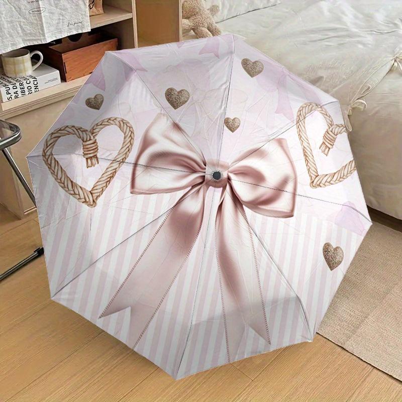 1pc Heart Ribbon Design Printed Fashion Automatic Opening/Closing Folding Umbrella with 8 Ribs, Plastic Handle, Windproof Port (as the picture,Iron&8K)
1pc Heart Ribbon Design Printed Fashion Automatic Opening/Closing Folding Umbrella with 8 Ribs, Plastic Handle, Windproof Port (as the picture,Iron&8K)