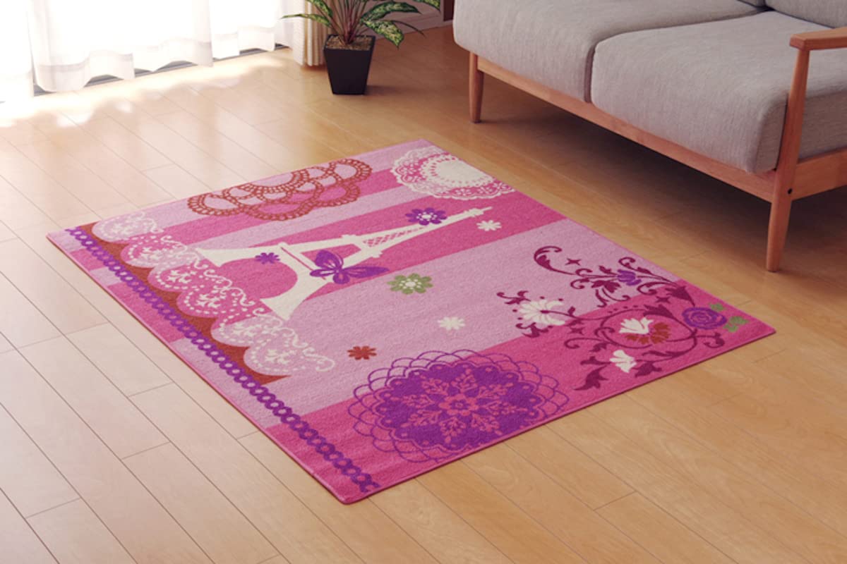Ikehiko Desk Carpet for Girls Eiffel Pattern Rectangle Jenne Two Pink 110 x 133cm Approx. #4720729
Ikehiko Desk Carpet for Girls Eiffel Pattern Rectangle Jenne Two Pink 110 x 133cm Approx. #4720729