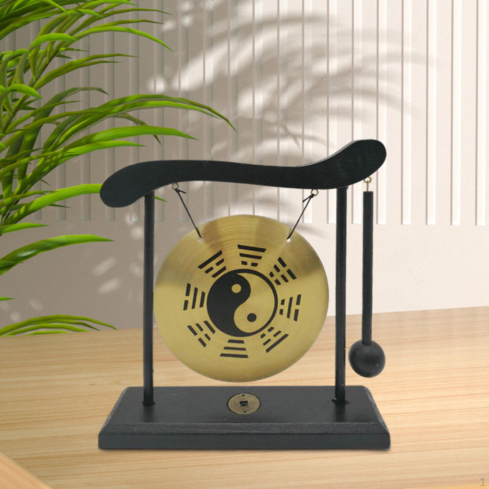 Gong Ornament, Bell Wind Chime, Art Brass Desktop Gong, Feng Shui Bagua Chinese Copper
Gong Ornament, Bell Wind Chime, Art Brass Desktop Gong, Feng Shui Bagua Chinese Copper