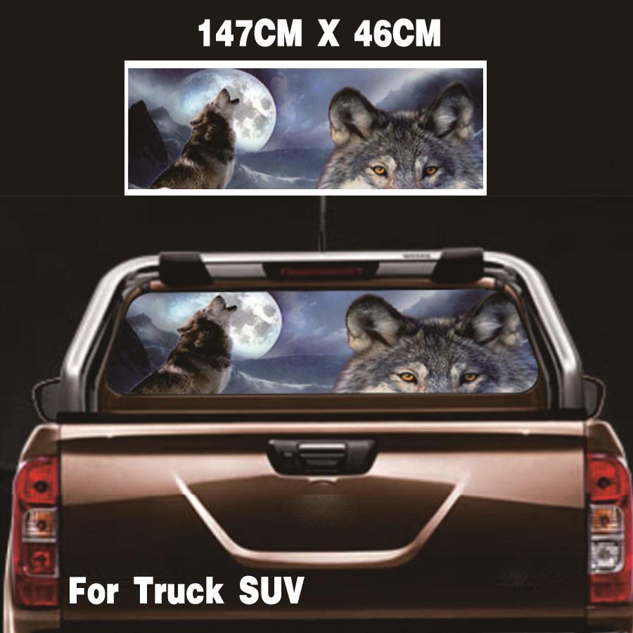 Wolf & Moon Rear Window Sticker Perforated Window Graphic Sticker for Truck SUV 147x46CM
Wolf & Moon Rear Window Sticker Perforated Window Graphic Sticker for Truck SUV 147x46CM