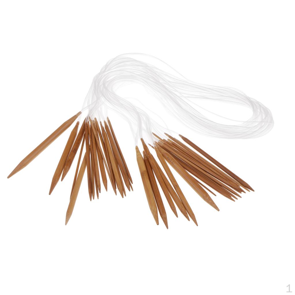 18 Parts / Set Bamboo Circular Knitting with Plastic Tube 2.0mm 10mm 120cm
18 Parts / Set Bamboo Circular Knitting with Plastic Tube 2.0mm 10mm 120cm