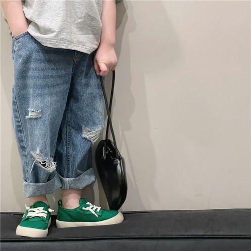 Korean Style Spring Autumn Baby Boys Girls Jeans Denim Torn Pants Loose Trousers Sweatpants Kids Clothes 160
Korean Style Spring Autumn Baby Boys Girls Jeans Denim Torn Pants Loose Trousers Sweatpants Kids Clothes 160