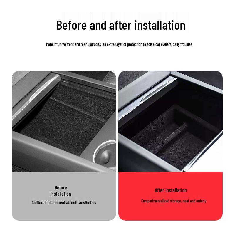 Armrest Storage Box for Tesla Model 3/Y Refresh Center Console Organizer
Armrest Storage Box for Tesla Model 3/Y Refresh Center Console Organizer