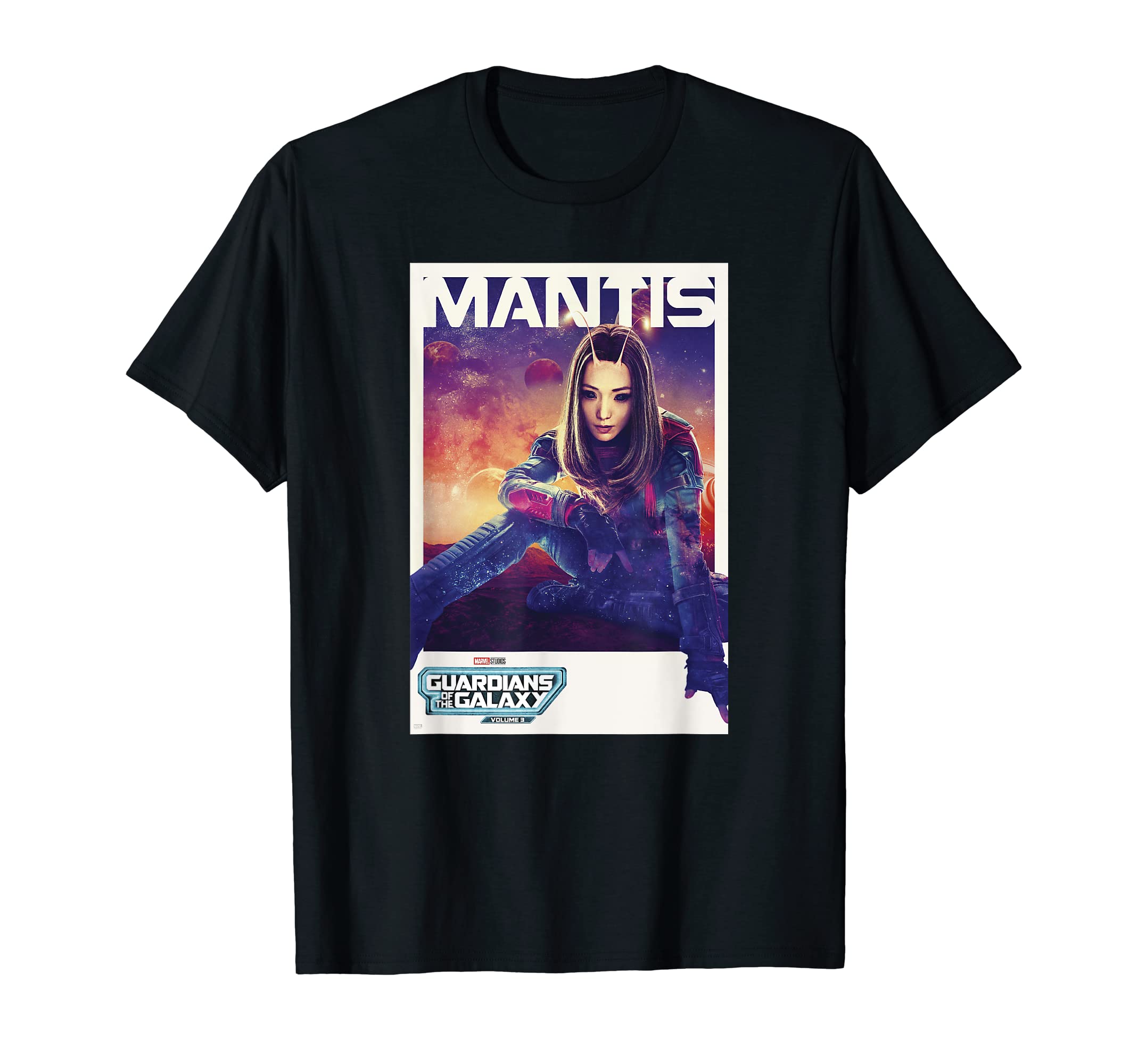 Marvel Guardians of the Galaxy Vol. 3 Mantis Solo Poster T-Shirt
Marvel Guardians of the Galaxy Vol. 3 Mantis Solo Poster T-Shirt