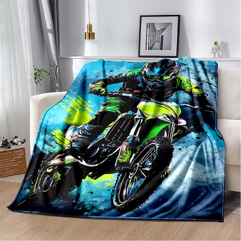 Mountain Biking Action Print Flannel Blanket, Soft Cozy Throw Blanket 80cm x 120cm
Mountain Biking Action Print Flannel Blanket, Soft Cozy Throw Blanket 80cm x 120cm