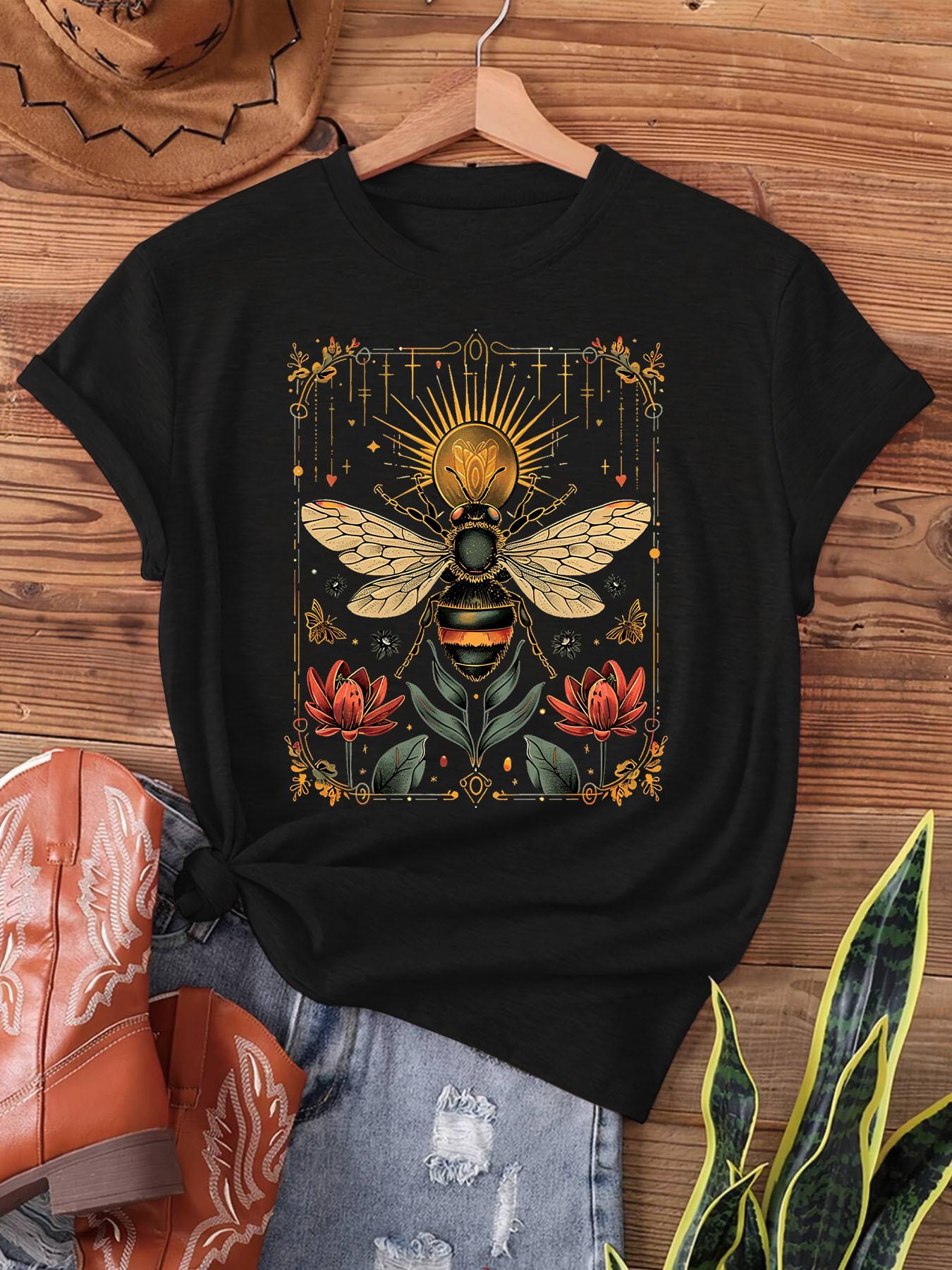 Beekeeper . Print T-shirt, Short Sleeve Crew Neck Casual Top for Summer & Spring, Women s Clothing 5XL різнокольоровий
Beekeeper . Print T-shirt, Short Sleeve Crew Neck Casual Top for Summer & Spring, Women s Clothing 5XL різнокольоровий