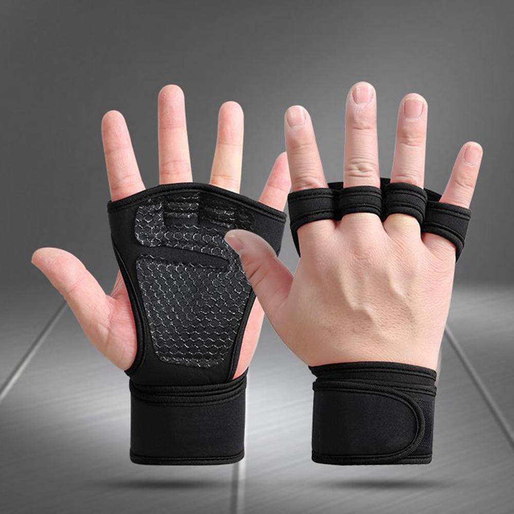 Fitness Men Women Gloves Gym Weightlifting Half Finger Wrist-Protecting Gloves Training Dumbbells Anti-Callus Anti Slip Gloves M чорний
Fitness Men Women Gloves Gym Weightlifting Half Finger Wrist-Protecting Gloves Training Dumbbells Anti-Callus Anti Slip Gloves M чорний