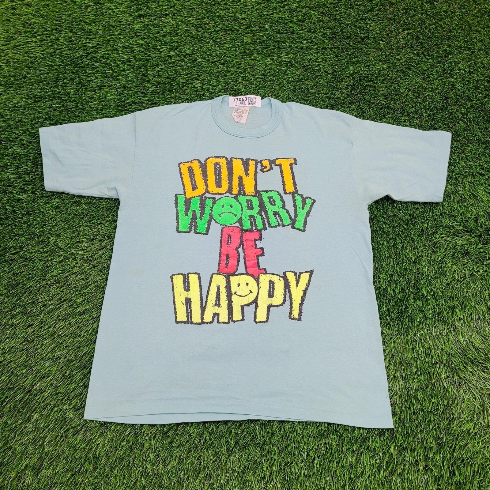 Vintage 80s Be Happy Shirt M/L 20x27 USA 2XL
Vintage 80s Be Happy Shirt M/L 20x27 USA 2XL