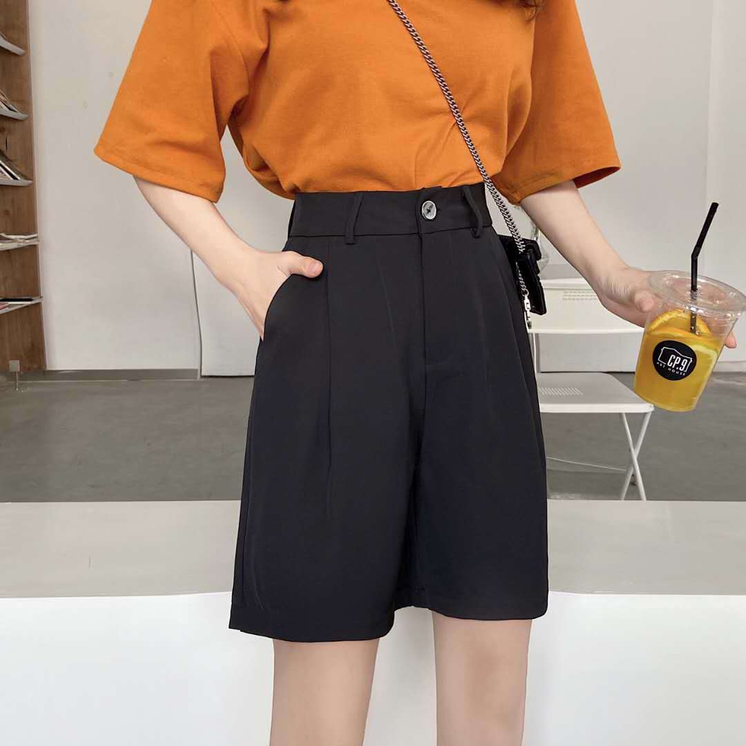 Summer Black Korean Version of High-waisted Straight Loose New Summer Casual Wide-leg Five-point Pants S чорний
Summer Black Korean Version of High-waisted Straight Loose New Summer Casual Wide-leg Five-point Pants S чорний