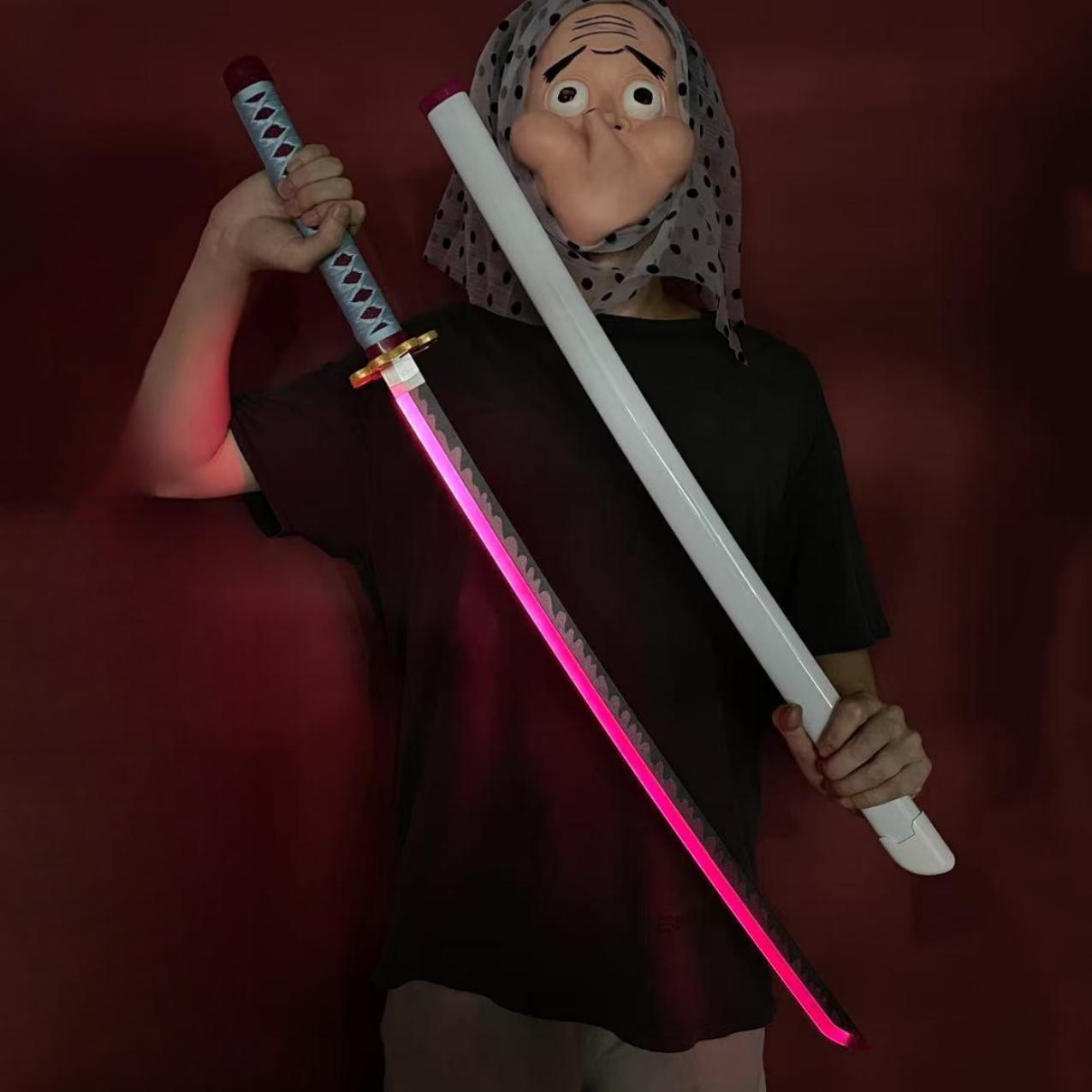 104cm Luminous Tomioka Giyuu Katana Kimetsu No Yaiba Light Sword Anime Demon Slayer Cosplay Prop Real Size Japanese Katana High Quality Toy 80cm
104cm Luminous Tomioka Giyuu Katana Kimetsu No Yaiba Light Sword Anime Demon Slayer Cosplay Prop Real Size Japanese Katana High Quality Toy 80cm