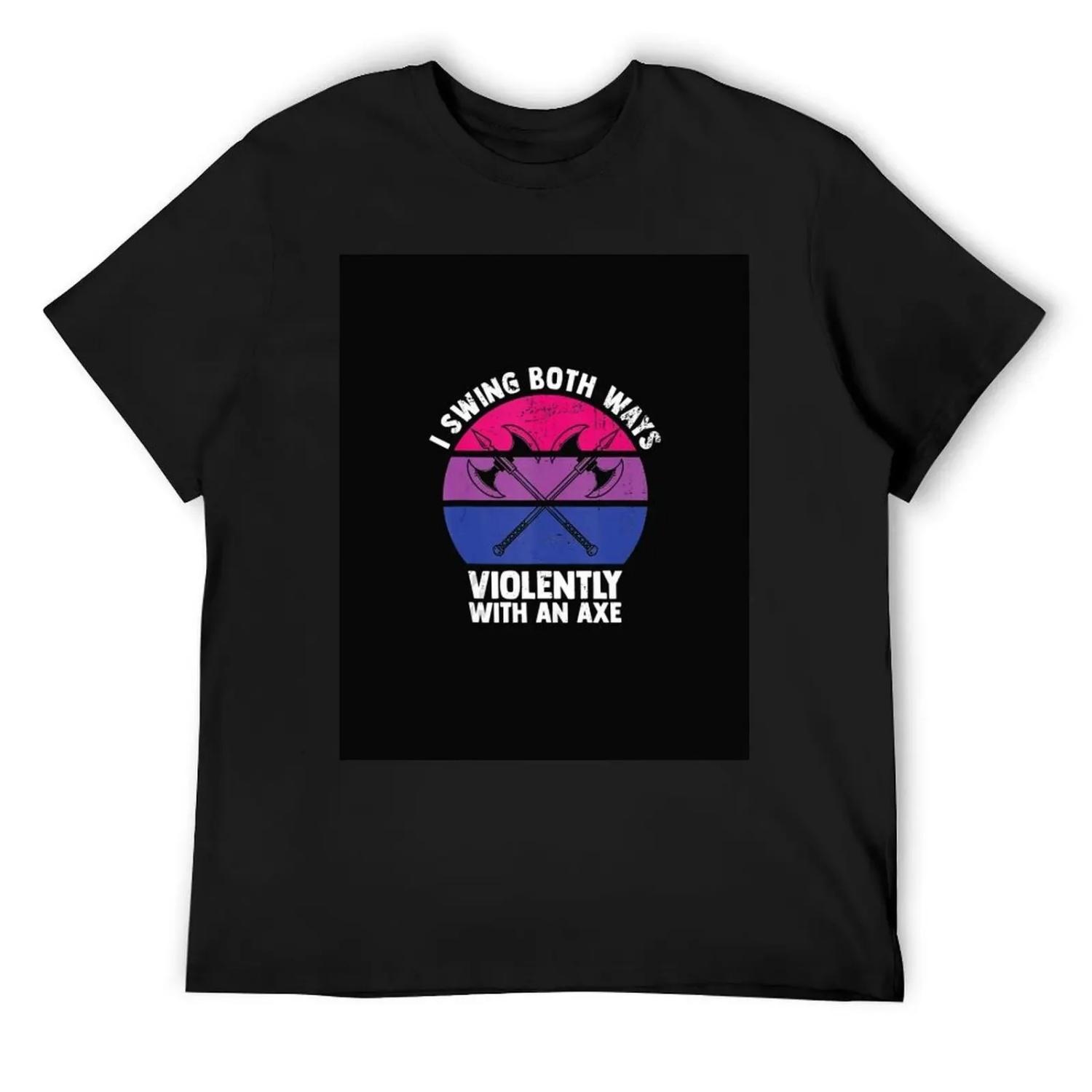 I Swing Both Ways Violently With An Axe Bisexual LGBT Pride T-Shirt Funny t-shirt plain mens shirts graphic tee XXXXXL різнокольоровий
I Swing Both Ways Violently With An Axe Bisexual LGBT Pride T-Shirt Funny t-shirt plain mens shirts graphic tee XXXXXL різнокольоровий