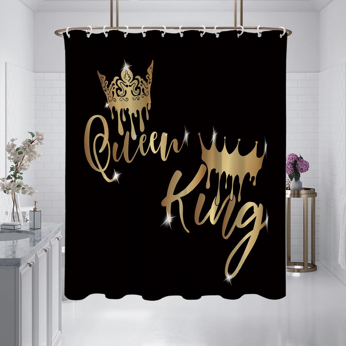 1 piece of 180x180cm King and Queen digital printed shower curtain partition bathroom waterproof and mold resistant 180x180cm
1 piece of 180x180cm King and Queen digital printed shower curtain partition bathroom waterproof and mold resistant 180x180cm