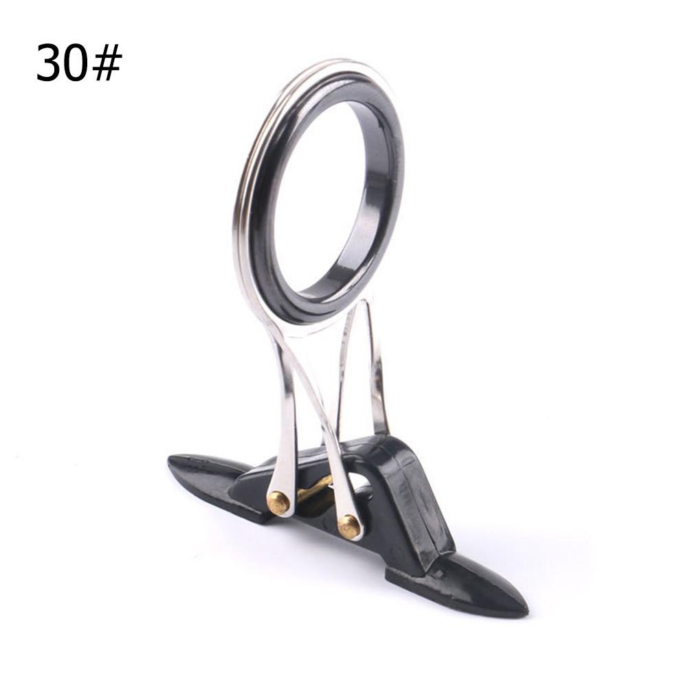 Кольца керамические направляющие Кольцо Направляющее кольцо для удилища Ремонтный комплект Верхнее колено Нержавеющая сталь 30#