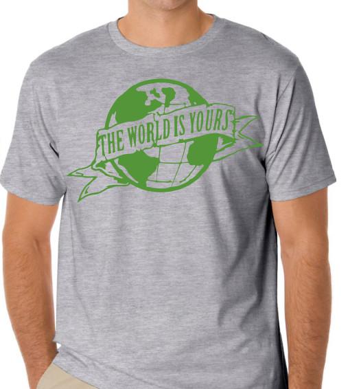 The World is Yours Scarface T shirt tee Green Movie Globe 2XL
The World is Yours Scarface T shirt tee Green Movie Globe 2XL