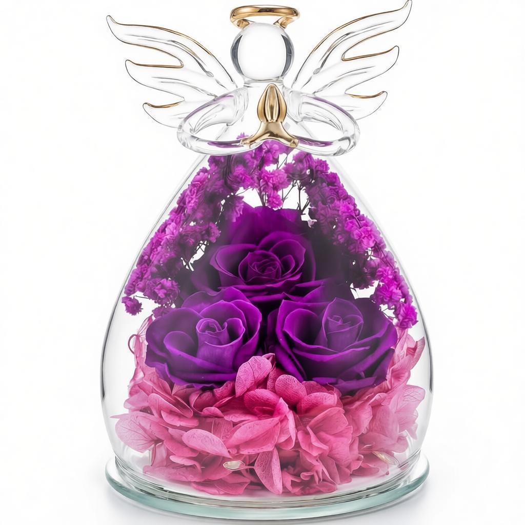 Preserved Flower Angel Glass Dome Finished Rose Bouquet Christmas Valentine s Day Gift Ornament With lights
Preserved Flower Angel Glass Dome Finished Rose Bouquet Christmas Valentine s Day Gift Ornament With lights