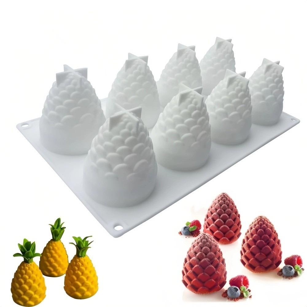Silicone DIY Baking Molds 8 Holes Pine Nuts Cake Mold Pinecone Mousse Cake Mold Chocolate Making белый
Silicone DIY Baking Molds 8 Holes Pine Nuts Cake Mold Pinecone Mousse Cake Mold Chocolate Making белый