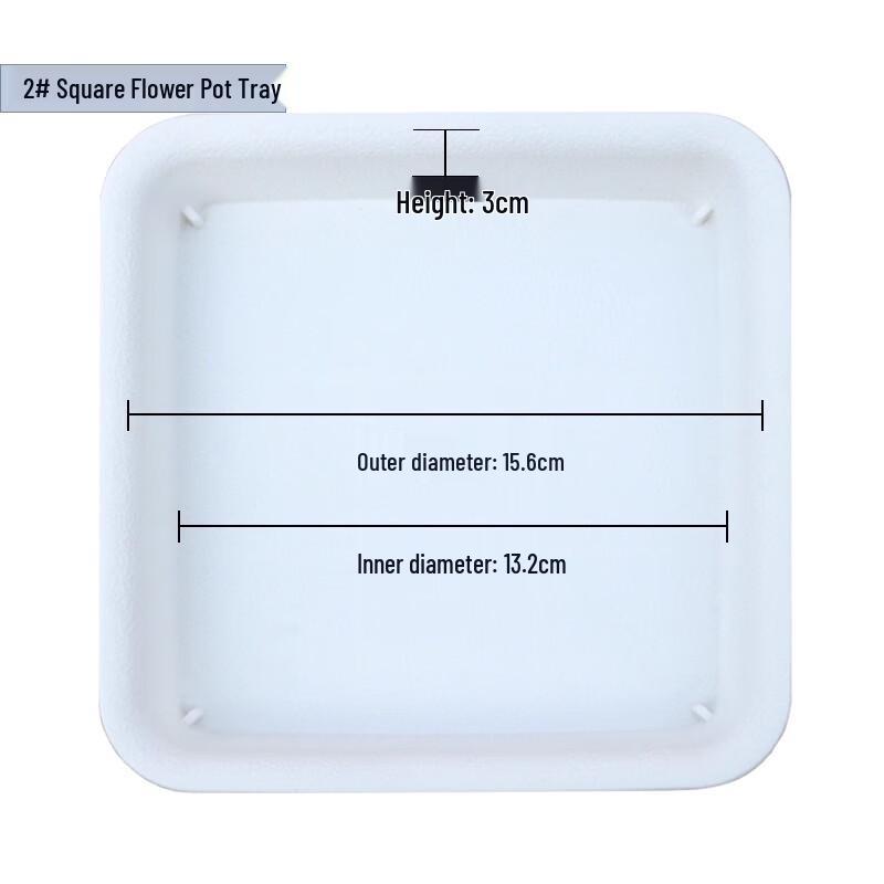 Plastic Square Flower Pot Drip Trays (5-Pack)
Plastic Square Flower Pot Drip Trays (5-Pack)
