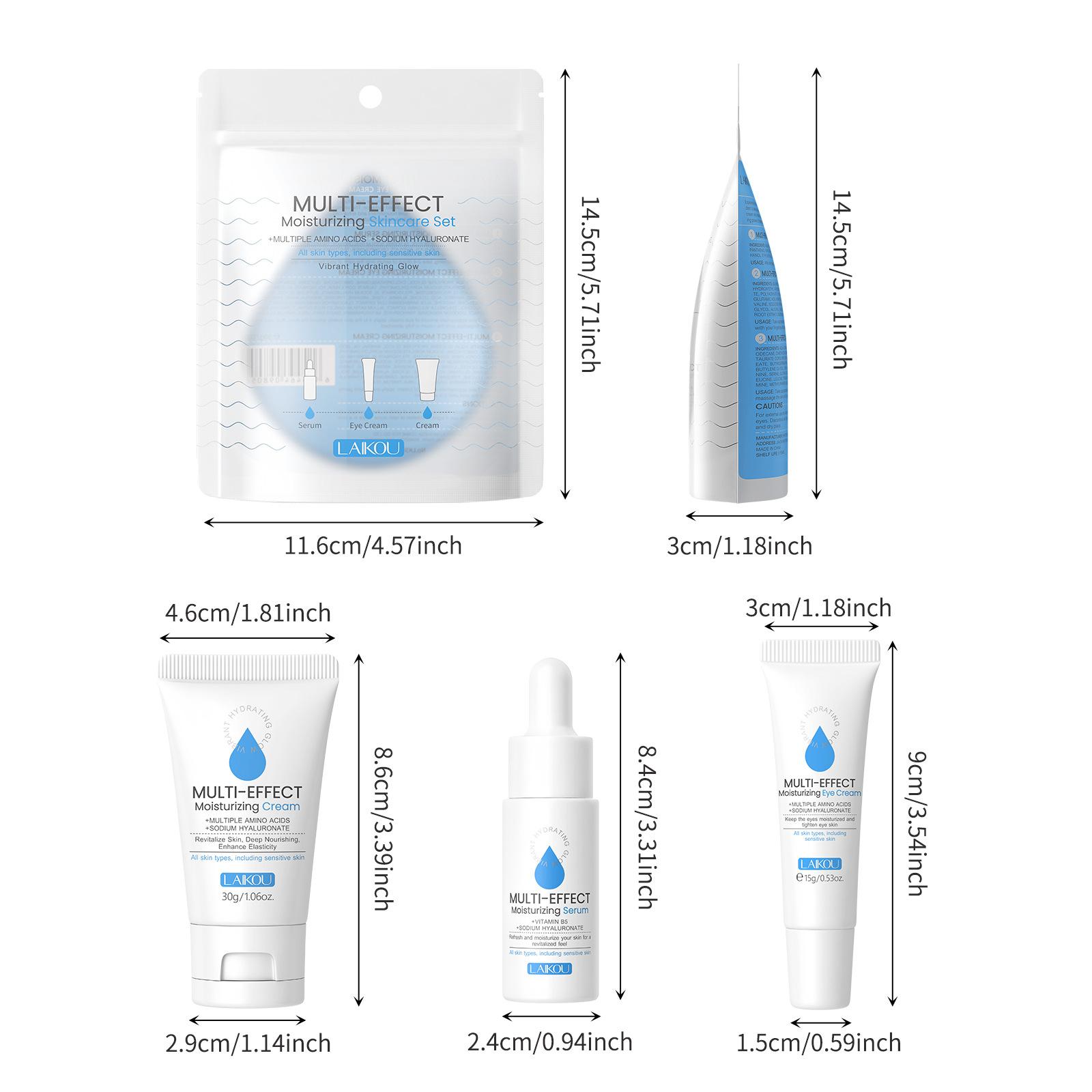 LAIKOU 3pcs/Set Hyaluronic Acid Skin Care Sets Face Cream Facial Serum Hydrating Eye Cream Moisturizing Essence Skin Care Kit
LAIKOU 3pcs/Set Hyaluronic Acid Skin Care Sets Face Cream Facial Serum Hydrating Eye Cream Moisturizing Essence Skin Care Kit