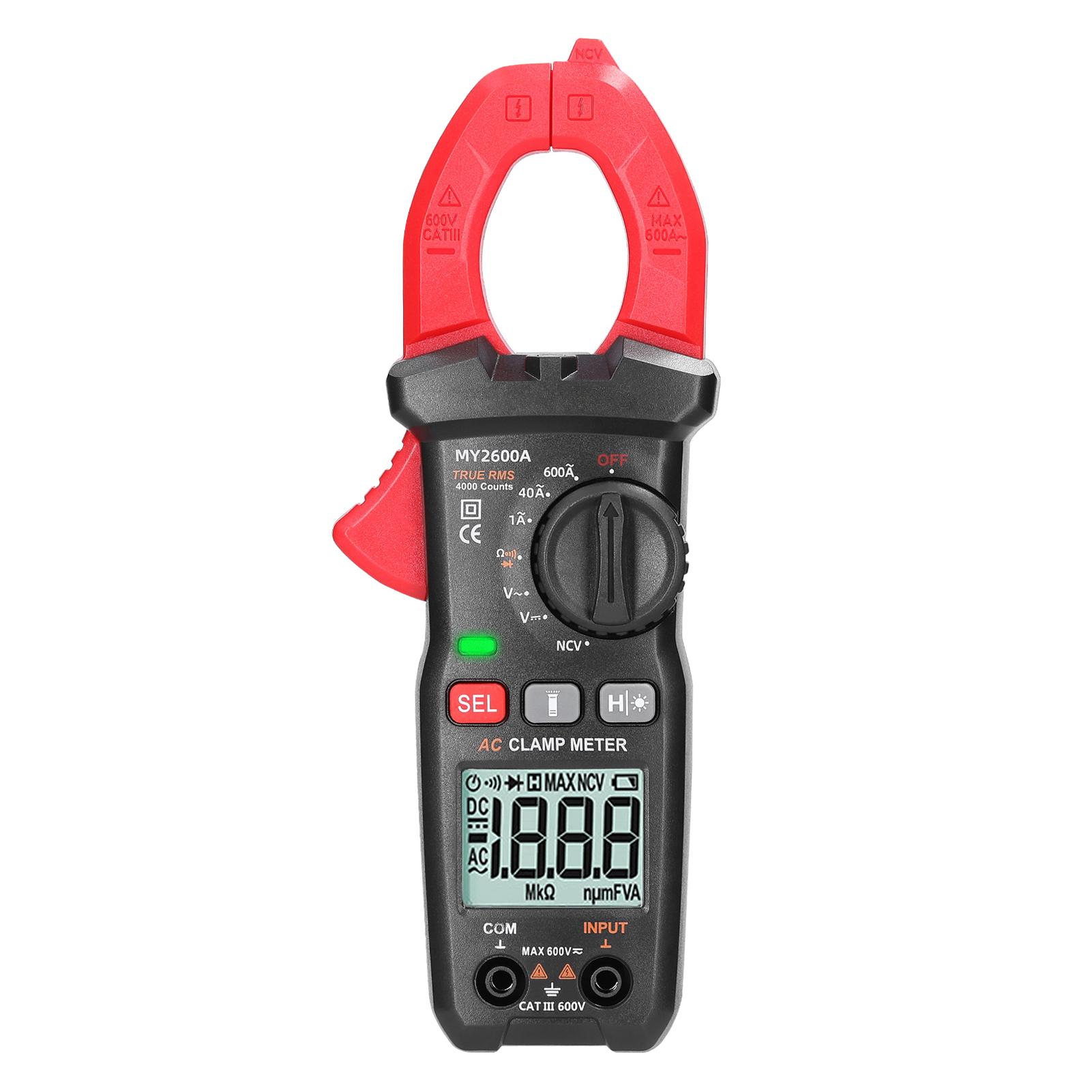 Digital Clamp Meter Multifunction 600V Voltmeter Tester Amp Volt Meter NCV Test Current Resistance Diodes Continuity Measurement Device
Digital Clamp Meter Multifunction 600V Voltmeter Tester Amp Volt Meter NCV Test Current Resistance Diodes Continuity Measurement Device