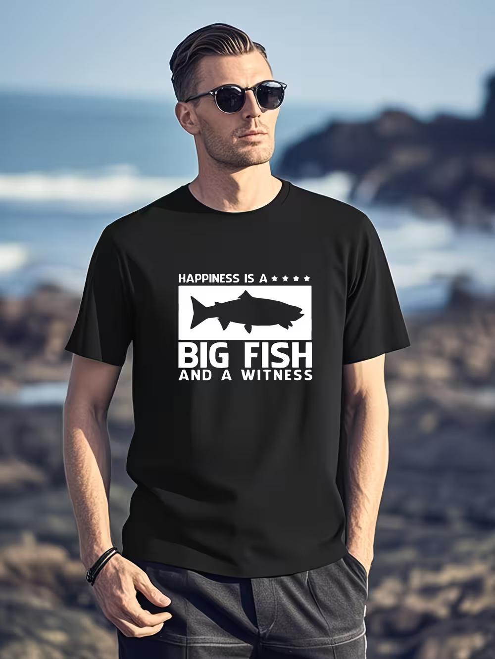 2024 Vintage Cotton T-Shirt with Big FISH Print XL
2024 Vintage Cotton T-Shirt with Big FISH Print XL