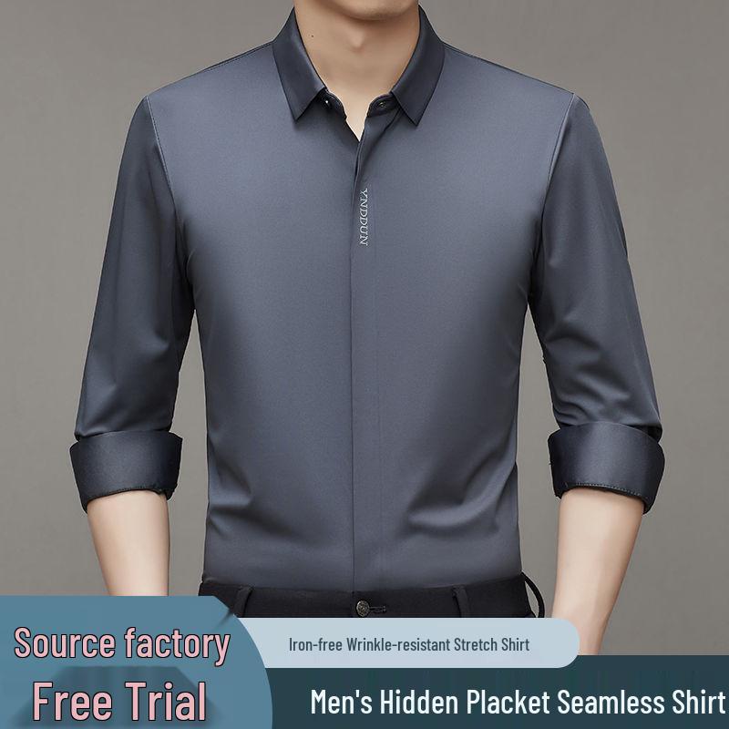 2024 Spring/Autumn Men s Iron-Free White Long-Sleeve Hidden Placket Business Shirt Large
2024 Spring/Autumn Men s Iron-Free White Long-Sleeve Hidden Placket Business Shirt Large