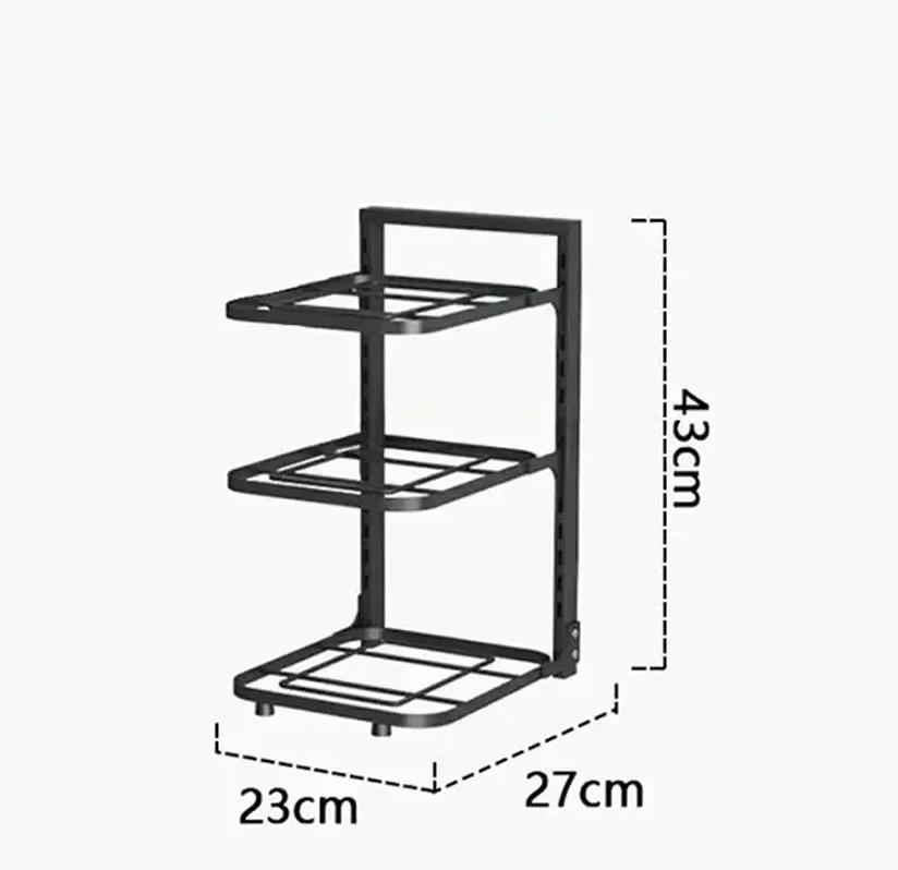 Three layer adjustable kitchen stainless steel storage rack, layered inside household cabinets, used for cookware and pot racks
Three layer adjustable kitchen stainless steel storage rack, layered inside household cabinets, used for cookware and pot racks