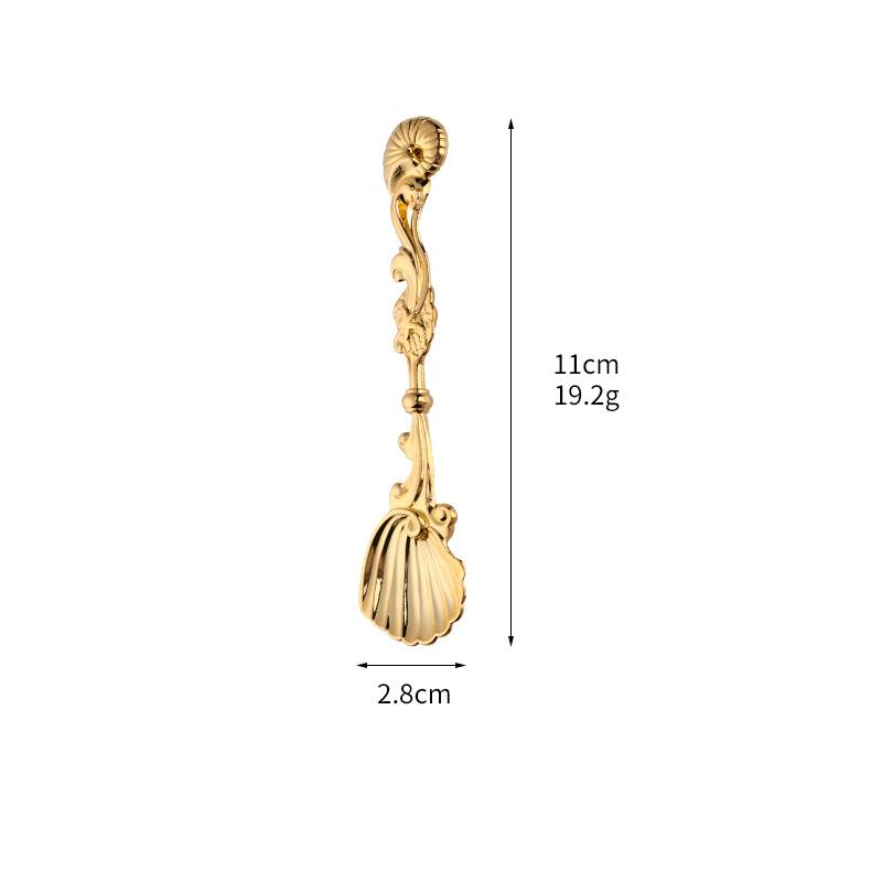 Zinc Alloy Stainless Steel Shell Shaped Spoon Durable Kitchen Utensil for Serving and Cooking with Ergonomic Handle and Smooth Finish One size
Zinc Alloy Stainless Steel Shell Shaped Spoon Durable Kitchen Utensil for Serving and Cooking with Ergonomic Handle and Smooth Finish One size