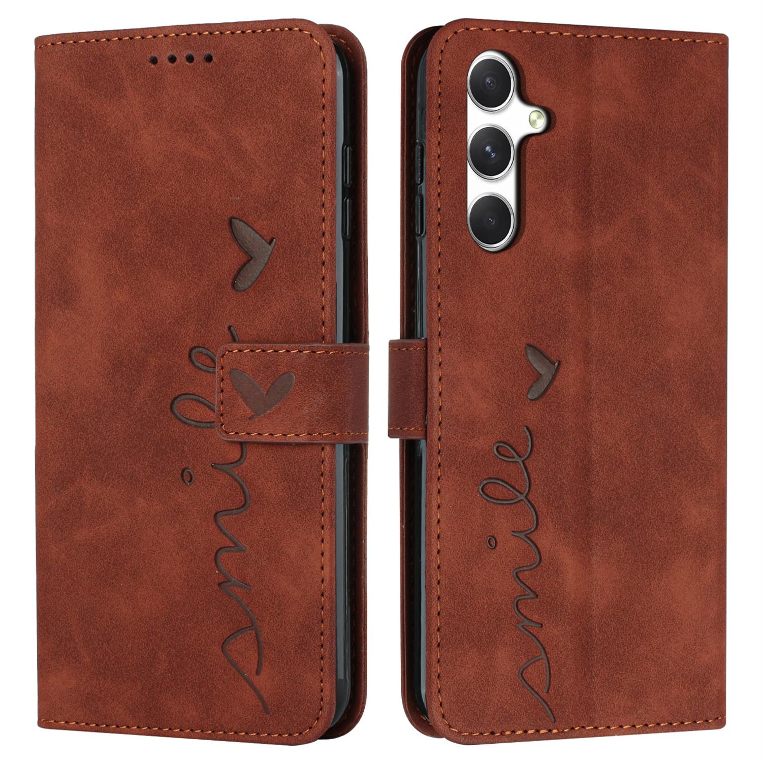 Чохол для Samsung Galaxy A56 5G з підставкою для перегляду, чохол для телефону з PU шкіри з тисненим візерунком Brown
Чохол для Samsung Galaxy A56 5G з підставкою для перегляду, чохол для телефону з PU шкіри з тисненим візерунком Brown