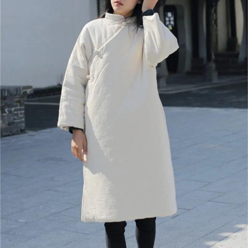 Johnature женские парки в китайском стиле со стойкой, халаты с длинными рукавами, зимние теплые хлопковые льняные пальто, винтажные однотонные парки
Johnature женские парки в китайском стиле со стойкой, халаты с длинными рукавами, зимние теплые хлопковые льняные пальто, винтажные однотонные парки