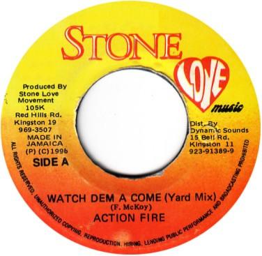 7inch Record ACTION FIRE Watch Dem A Come NONE Stone Love Musi 1996 Jamaica Reggae Ska Dub Used
7inch Record ACTION FIRE Watch Dem A Come NONE Stone Love Musi 1996 Jamaica Reggae Ska Dub Used
