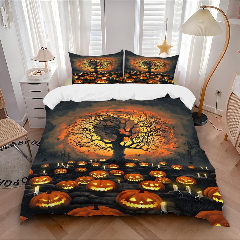 3pc Halloween Pumpkins Cover Set - 1 Quilt Cover + 2 Pillowcases, All Seasons Bedroom Setting, Perfect for Home023 135x200cm
3pc Halloween Pumpkins Cover Set - 1 Quilt Cover + 2 Pillowcases, All Seasons Bedroom Setting, Perfect for Home023 135x200cm
