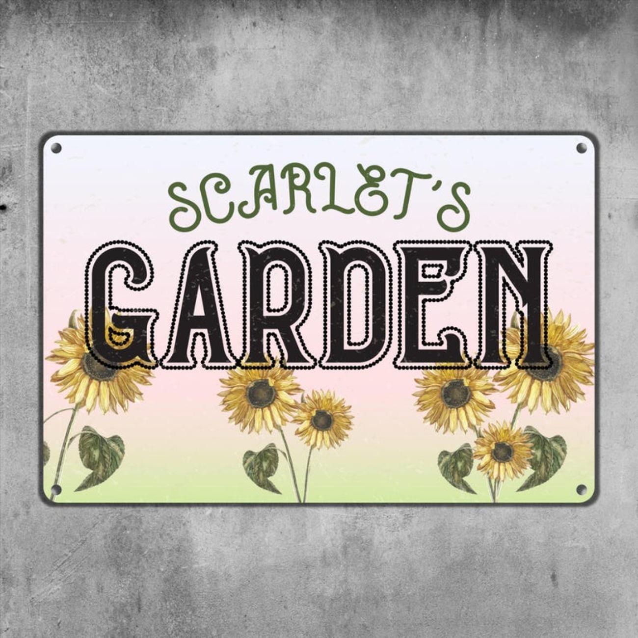 Personalized Retro Sunflower Garden Sign Custom Metal Wall Plaque Outdoor Yard Decor
Personalized Retro Sunflower Garden Sign Custom Metal Wall Plaque Outdoor Yard Decor