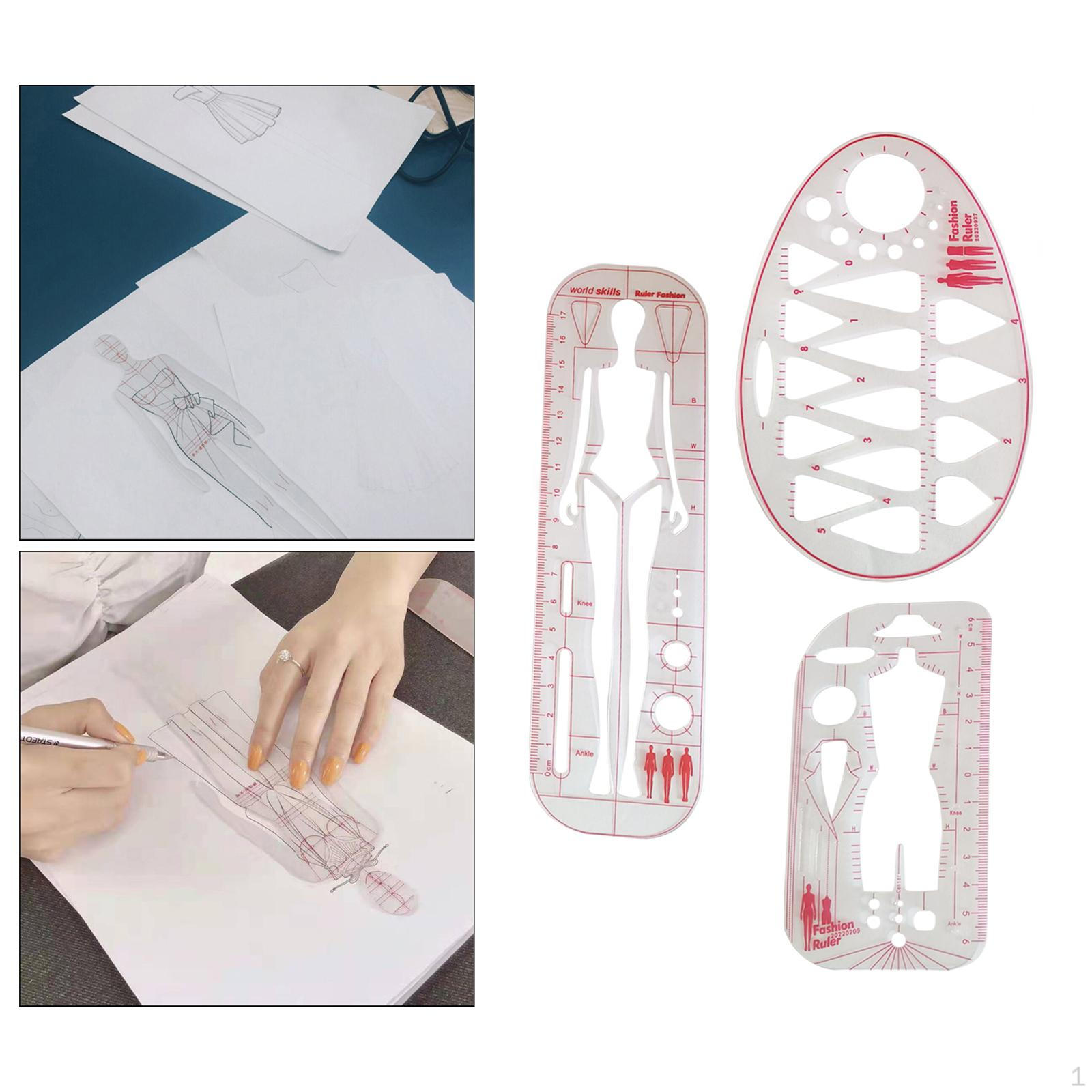 Fashion Drawing Template Ruler Sewing Durable Portable Dresses Clothing Making Clear Models
Fashion Drawing Template Ruler Sewing Durable Portable Dresses Clothing Making Clear Models
