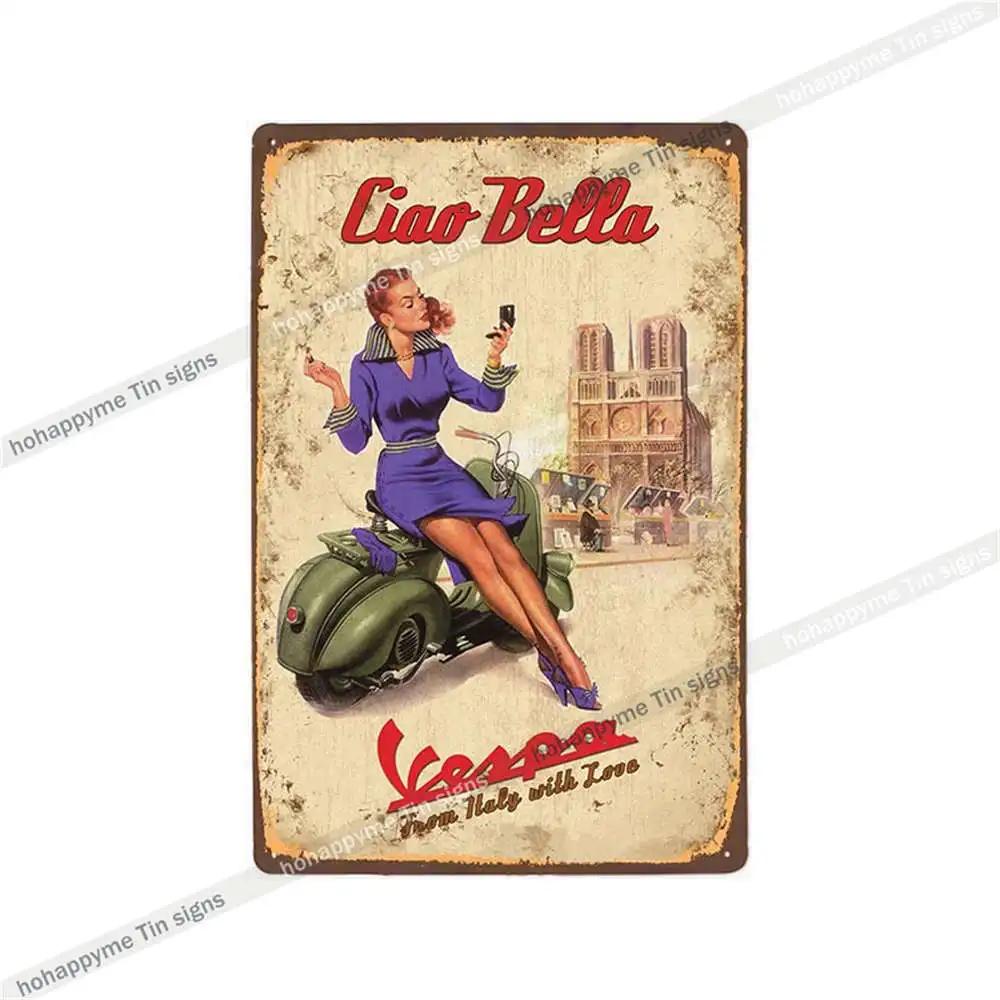 Vespa Motorcycle Metal Sign Plaque Decoration Vintage Wall Art Poster Pub Bar Club Retro Plate Home Decor Tin Painting 20x30cm 30x40cm(11.8x15.7inch)
Vespa Motorcycle Metal Sign Plaque Decoration Vintage Wall Art Poster Pub Bar Club Retro Plate Home Decor Tin Painting 20x30cm 30x40cm(11.8x15.7inch)