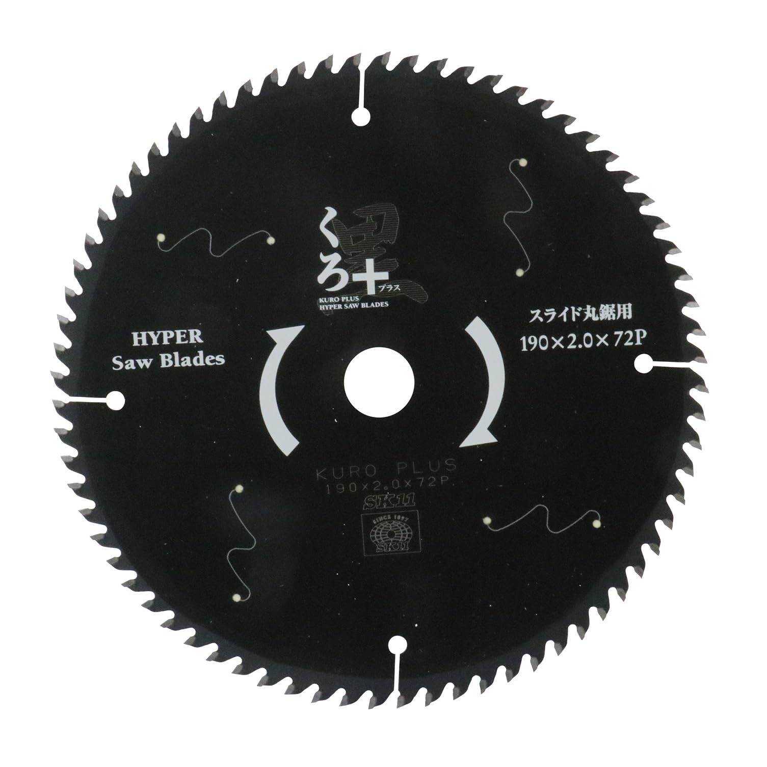 SK11 Kuro Plus Woodworking Tip Saw for Slide Circular Saw 190 x x 72P (SK11) 2.0 чорний
SK11 Kuro Plus Woodworking Tip Saw for Slide Circular Saw 190 x x 72P (SK11) 2.0 чорний