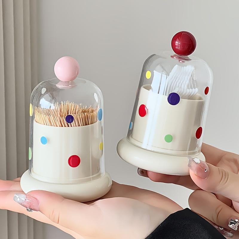 2pcs Polka‑Dot Cotton Swab & Toothpick Storage Box, Dust‑Proof Acrylic Organizer for Bathroom & Vanity Polka Dots
2pcs Polka‑Dot Cotton Swab & Toothpick Storage Box, Dust‑Proof Acrylic Organizer for Bathroom & Vanity Polka Dots