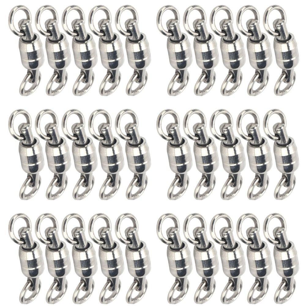 30PCS Stainless Steel Bearing Rotation Ring Dual Ball Fishing Connector Bait Connector 30PCS-18mm
30PCS Stainless Steel Bearing Rotation Ring Dual Ball Fishing Connector Bait Connector 30PCS-18mm